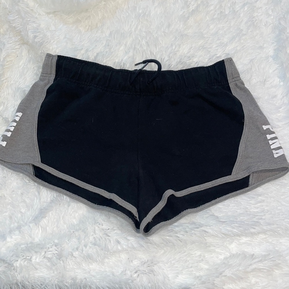 PINK Victoria's Secret Black and Gray Women's Shorts
